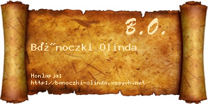 Bánoczki Olinda névjegykártya